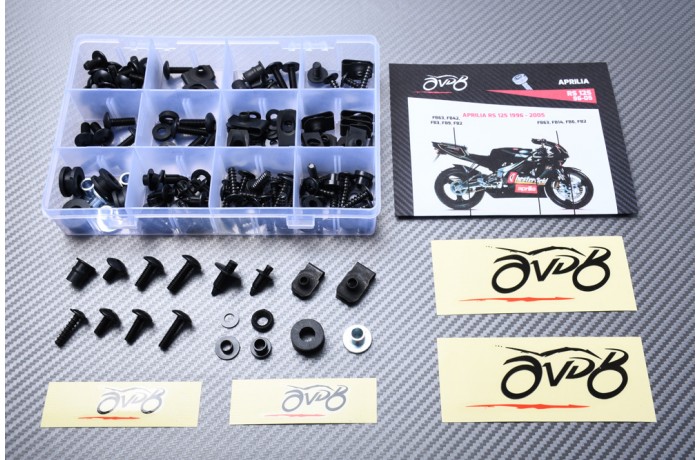 Kit de visserie AVDB spécifique pour carénages APRILIA RS 125 1996 - 2005