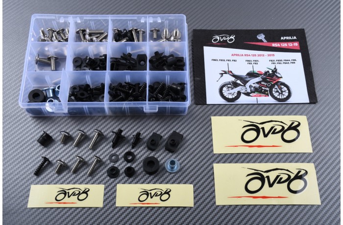 AVDB Specific Hardware / Complete Bolts & Screws Fairing Kit for APRILIA RS4 RS 125 2012 - 2024
