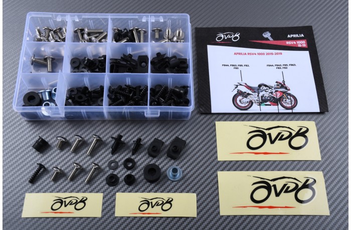 Kit viti AVDB specifico per Carena APRILIA RSV4 1000 1100 2015 - 2020 Kit viti AVDB specifico per Carena APRILIA RSV4 1000 1100 2015 - 2020