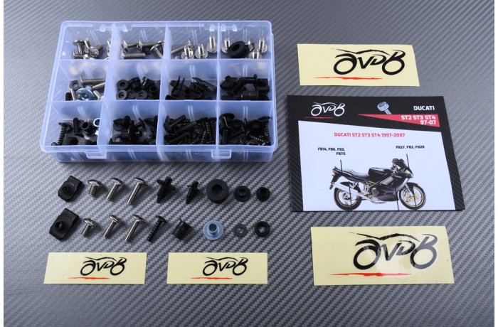 AVDB Specific Hardware / Complete Bolts & Screws Fairing Kit for DUCATI ST2 / ST3 / ST4 1997 - 2007