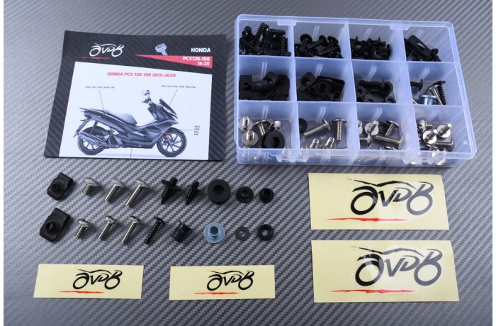 AVDB Specific Hardware / Complete Bolts & Screws Fairing Kit for HONDA PCX 125 / 150 2015 - 2020