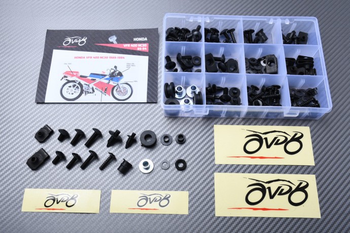 Kit viti AVDB specifico per Carena HONDA VFR 400 NC30 1989 - 1994 Kit viti AVDB specifico per Carena HONDA VFR 400 NC30 1989 - 1994