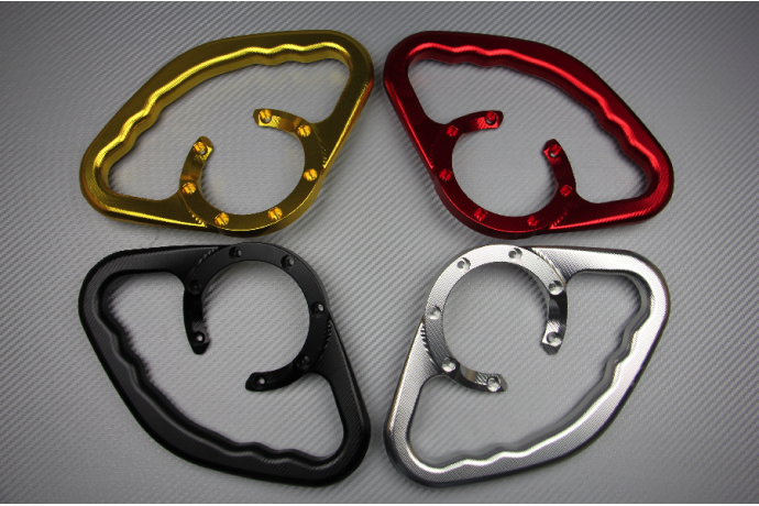 Anodized aluminum passenger hand grip HONDA