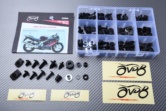 Kit de tornillos AVDB especifico para carenados HONDA CBR 600 F4 1999 - 2000 Kit de tornillos AVDB especifico para carenados HONDA CBR 600 F4 1999 - 2000