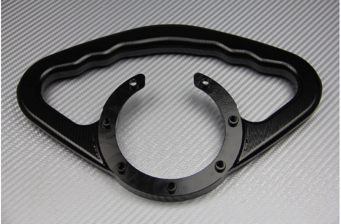 Anodized aluminum passenger hand grip HONDA