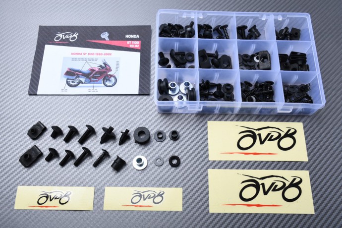 Kit de visserie AVDB spécifique pour carénages HONDA Pan European ST 1100 1990 - 2002 Kit de visserie AVDB spécifique pour carénages HONDA Pan European ST 1100 1990 - 2002
