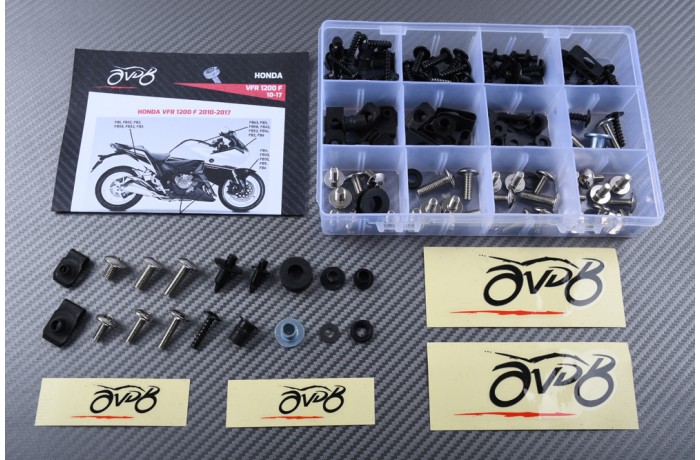 Kit de visserie AVDB spécifique pour carénages HONDA VFR 1200 2010 - 2017