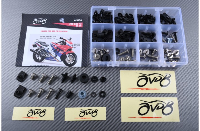 AVDB Specific Hardware / Complete Bolts & Screws Fairing Kit for HONDA CBR 600 F3 1995 - 1998