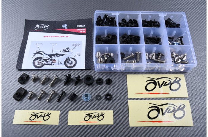 Kit de visserie AVDB spécifique pour carénages HONDA VFR 800 2014 - 2020