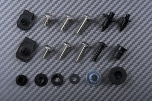 Kit de visserie AVDB spécifique pour carénages KAWASAKI NINJA 250 250R 2008 - 2012 Kit de visserie AVDB spécifique pour carénages KAWASAKI NINJA 250 250R 2008 - 2012