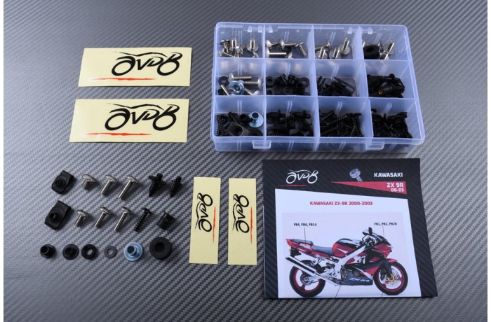 Kit viti complementare per Carena AVDB KAWASAKI ZX9R 2000 - 2003