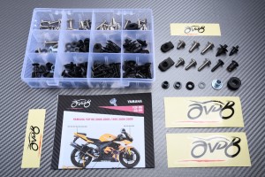 Kit de visserie AVDB spécifique pour carénages YAMAHA YZF R6 2003 - 2005