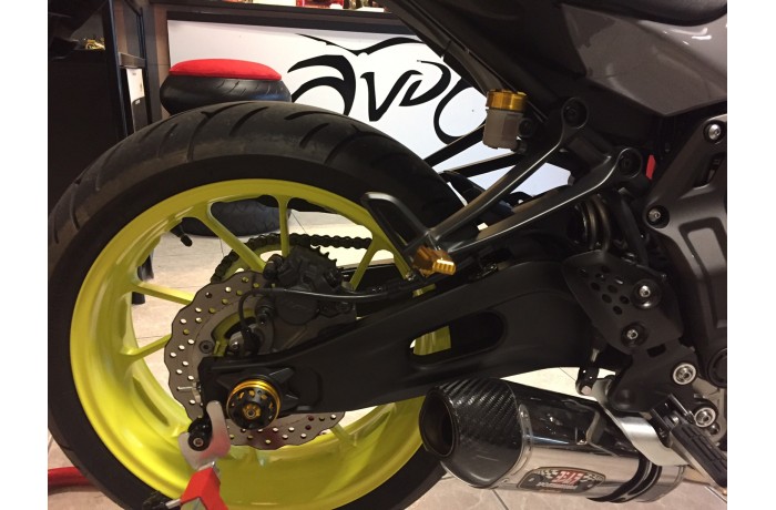 Front and Rear Protection Pads for Fork & Swingarm YAMAHA MT07 & XSR