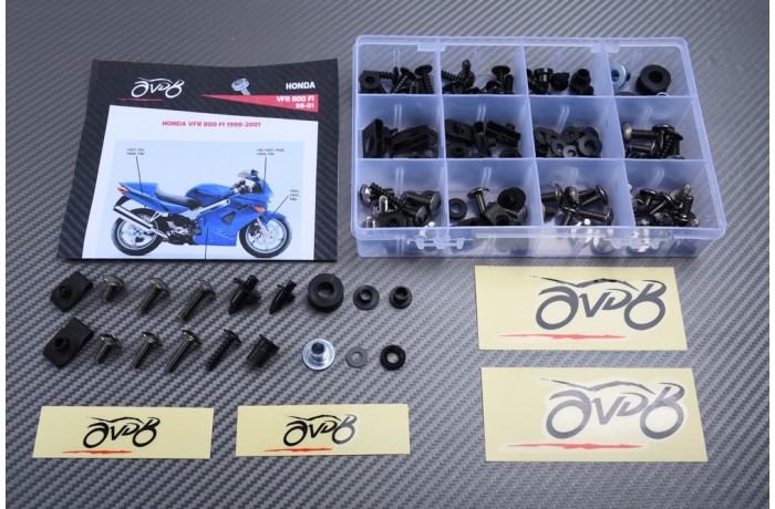 AVDB Specific Hardware / Complete Bolts & Screws Fairing Kit for HONDA VFR 800 Fi 1998 - 2001 AVDB Specific Hardware / Complete Bolts & Screws Fairing Kit for HONDA VFR 800 Fi 1998 - 2001