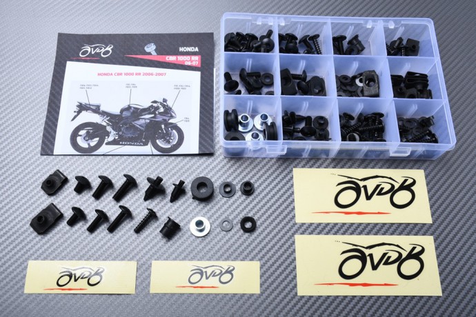 Kit de visserie AVDB spécifique pour carénages HONDA CBR 1000 RR 2006 - 2007