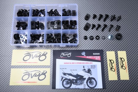 AVDB complementary Hardware / Bolts & Screws Kit for Fairing SUZUKI VSTROM 650 DL650 2004 - 2011