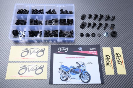 AVDB complementary Hardware / Bolts & Screws Kit for Fairing SUZUKI GSXR 750 1988 - 1991