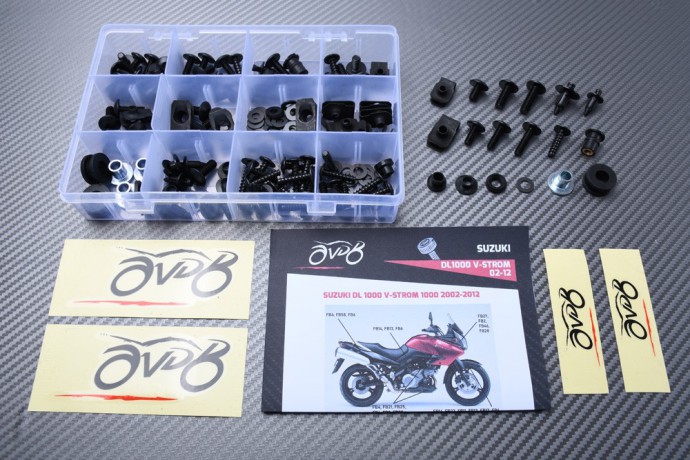 AVDB complementary Hardware / Bolts & Screws Kit for Fairing SUZUKI VSTROM 1000 DL1000 2002 - 2012 AVDB complementary Hardware / Bolts & Screws Kit for Fairing SUZUKI VSTROM 1000 DL1000 2002 - 2012