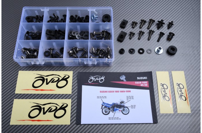 AVDB complementary Hardware / Bolts & Screws Kit for Fairing SUZUKI GSXR 1100 1989 - 1998