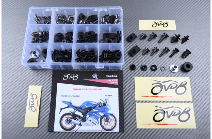 AVDB complementary Hardware / Bolts & Screws Kit for Fairing YAMAHA YZF R125 2008 - 2020