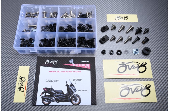 AVDB complementary Hardware / Bolts & Screws Kit for Fairing YAMAHA XMAX 125 250 400 2014 - 2021