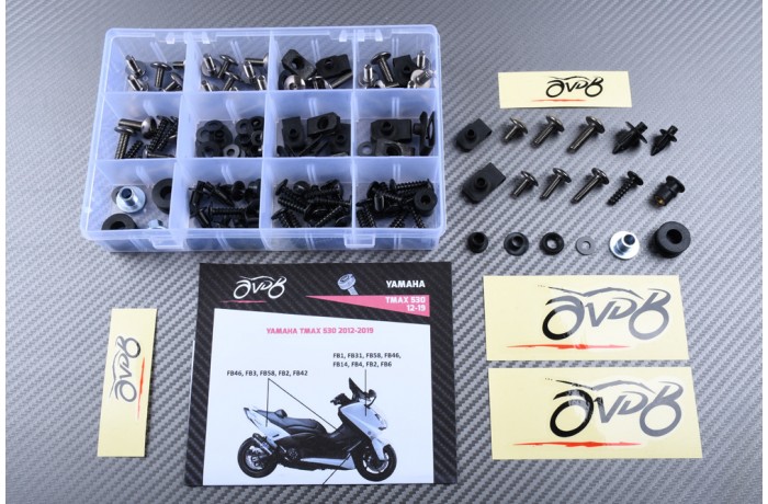 AVDB complementary Hardware / Bolts & Screws Kit for Fairing YAMAHA TMAX 530 2012 - 2019 AVDB complementary Hardware / Bolts & Screws Kit for Fairing YAMAHA TMAX 530 2012 - 2019