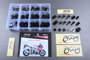 Kit de visserie AVDB spécifique pour carénages YAMAHA YZF R6 1999 - 2002
