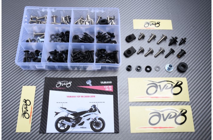 AVDB complementary Hardware / Bolts & Screws Kit for Fairing YAMAHA YZF R6 2008 - 2016