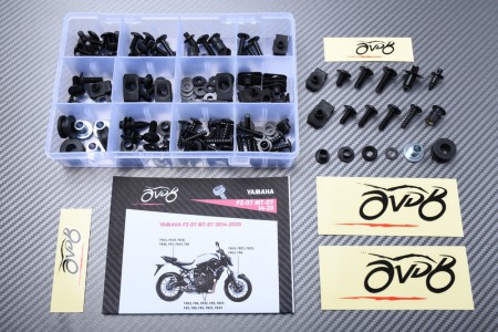 Kit de tornillos AVDB complementario para carenados YAMAHA MT07 2014 - 2024