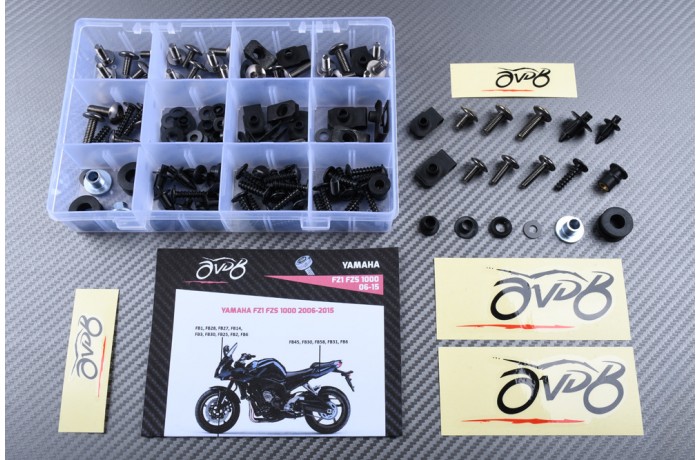 AVDB complementary Hardware / Bolts & Screws Kit for Fairing YAMAHA FZ1 FAZER 1000 2006 - 2015 AVDB complementary Hardware / Bolts & Screws Kit for Fairing YAMAHA FZ1 FAZER 1000 2006 - 2015