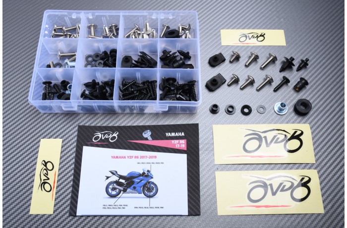 Kit de tornillos AVDB complementario para carenados YAMAHA YZF R6 / RACE  2017 - 2024