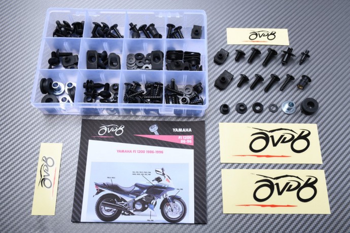 Kit de visserie AVDB spécifique pour carénages YAMAHA FJ 1200 1986 - 1997