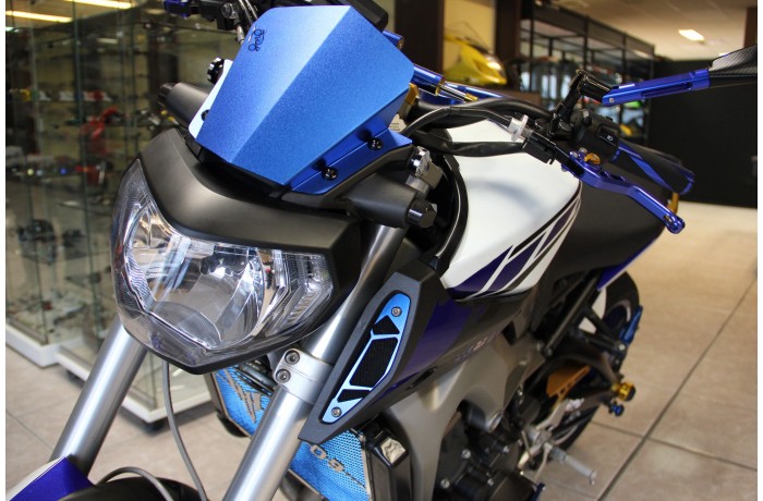 Bulle en aluminium anodisé YAMAHA MT09 2013 - 2016