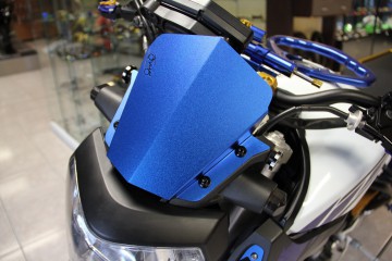 Bulle en aluminium anodisé YAMAHA MT09 2013 - 2016