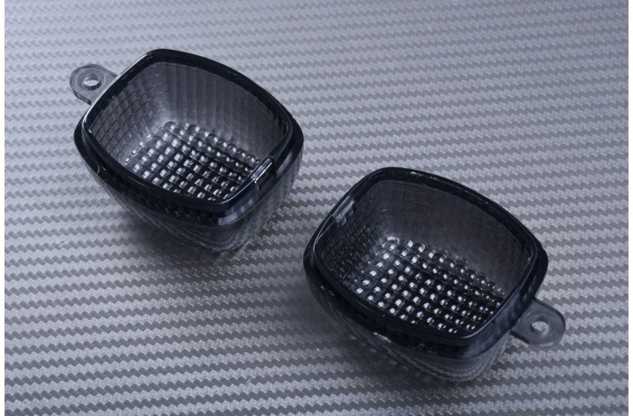 Pair of Front Turn Signals Lenses KAWASAKI Z750 / Z1000 / ZX6R / ZX9R / ZX12R 1998 - 2006
