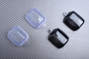 Pair of Front Turn Signals Lenses KAWASAKI ZX6R ZX7R ZX9R ZR7 1994 - 2002 / ZXR 400 750 / ZZR 250 / GPX GPZ KLE