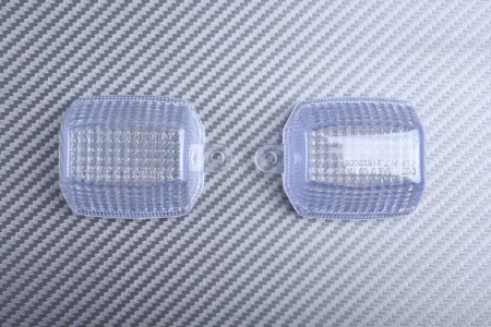 Pair of Front Turn Signals Lenses KAWASAKI ZX6R ZX7R ZX9R ZR7 1994 - 2002 / ZXR 400 750 / ZZR 250 / GPX GPZ KLE