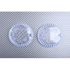 Paire de caches clignotants avant KAWASAKI ZEPHYR  / ELIMINATOR  / VULCAN VN / W650 / W800 / EN500 / LTD 450