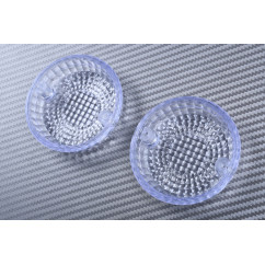 Paire de caches clignotants avant KAWASAKI ZEPHYR  / ELIMINATOR  / VULCAN VN / W650 / W800 / EN500 / LTD 450