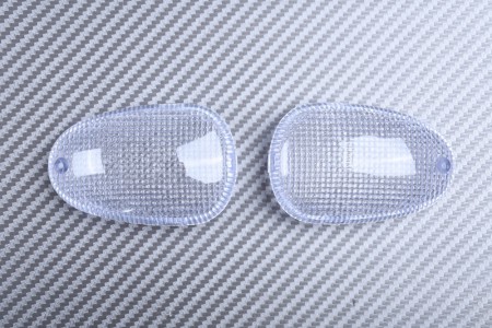 Pair of Front Turn Signals Lenses APRILIA / TRIUMPH / MOTO GUZZI / PIAGGIO