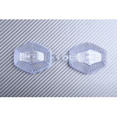 Paire de caches clignotants avant SUZUKI BANDIT 600 1200 2000 - 2005 / SV650 1000 2003 - 2012 / GSXR 600 750 1000 2000 - 2003