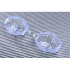 Paire de caches clignotants avant SUZUKI BANDIT 600 1200 2000 - 2005 / SV650 1000 2003 - 2012 / GSXR 600 750 1000 2000 - 2003