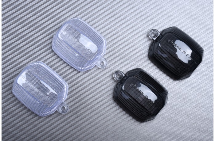 Pair of Front Turn Signals Lenses YAMAHA YZF R1 R6 1998 - 2002 / FAZER 600 1000 FZS / YZF 600 750 1000 / FZR 600