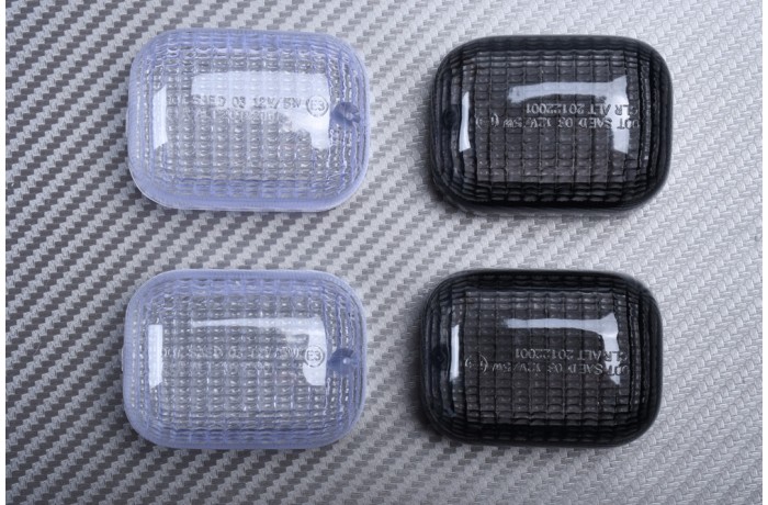Paire de caches clignotants avant DUCATI MONSTER 1993 - 1999 / SBK 748 916 996 998 / SUPERSPORT 620 750 800 900 1000