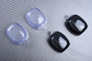 Paire de caches clignotants arrière KAWASAKI Z750 / Z1000 / ZX6R / ZX9R / ZX12R 1998 - 2006