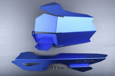 Garde Boue arrière avec Guide Chaîne Aluminium SUZUKI GSX 125R / GSXS 125 2017 - 2020