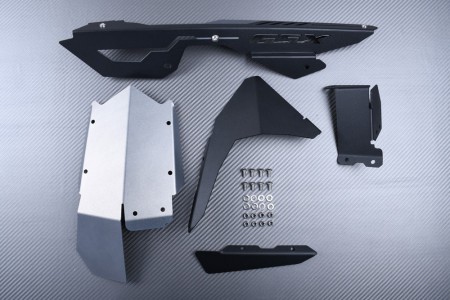 Garde Boue arrière avec Guide Chaîne Bicouleur SUZUKI GSX 125R / GSXS 125 2017 - 2020