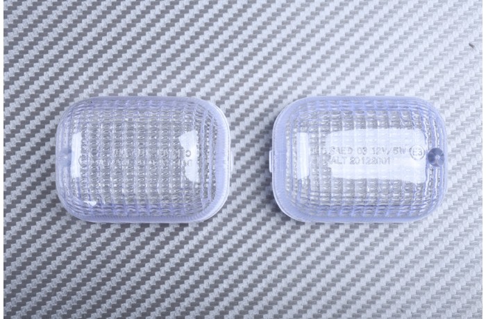 Pair of Rear Turn Signals Lenses CAGIVA MITO / PLANET / SUPERCITY 125 / RAPTOR V-RAPTOR 650 1000 / CANYON 500 600 Pair of Rear Turn Signals Lenses CAGIVA MITO / PLANET / SUPERCITY 125 / RAPTOR V-RAPTOR 650 1000 / CANYON 500 600
