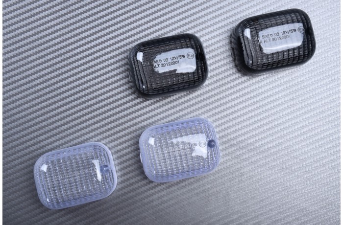 Paire de caches clignotants HONDA SH 50 100 / MALAGUTI CR1 / MZ 125 RT SUPERMOTO 660