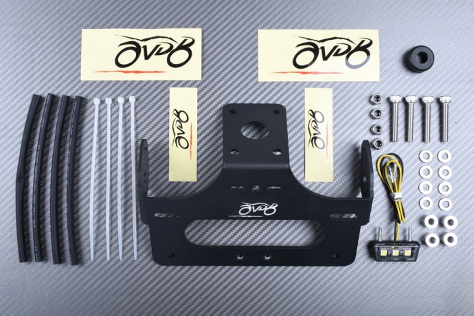 Support de plaque spécifique AVDB KAWASAKI Z1000 / Z1000R 2014 - 2021 Support de plaque spécifique AVDB KAWASAKI Z1000 / Z1000R 2014 - 2021